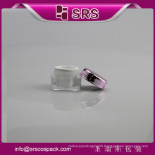 SRS China Square Shape Cosmetic Acrylic Cream Jar 50ml